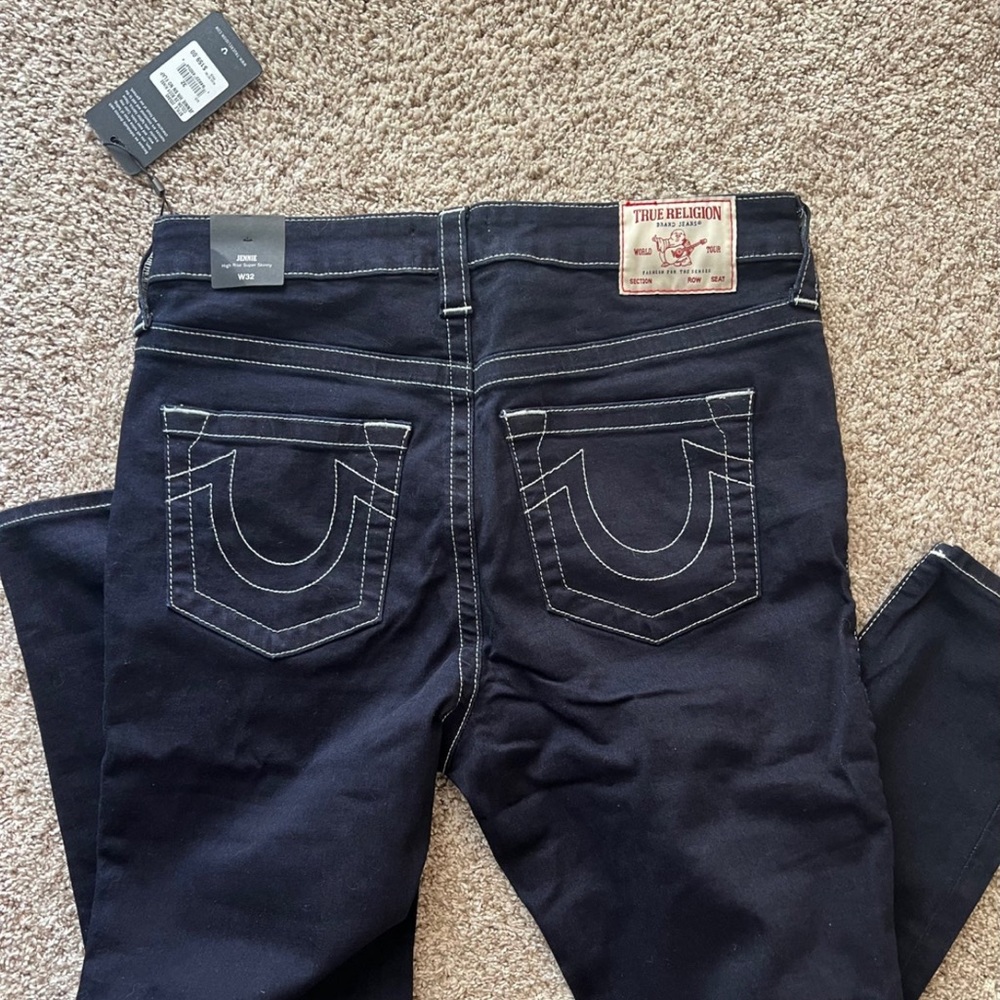 True Religion dark wash skinny jeans